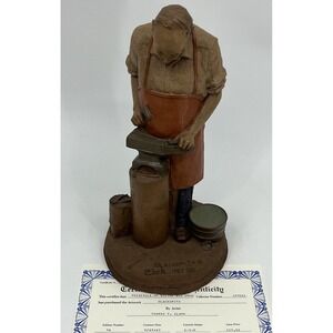 Tom Clark Blacksmith Figure Statue Sculpture Edition 78 with COA 1987
